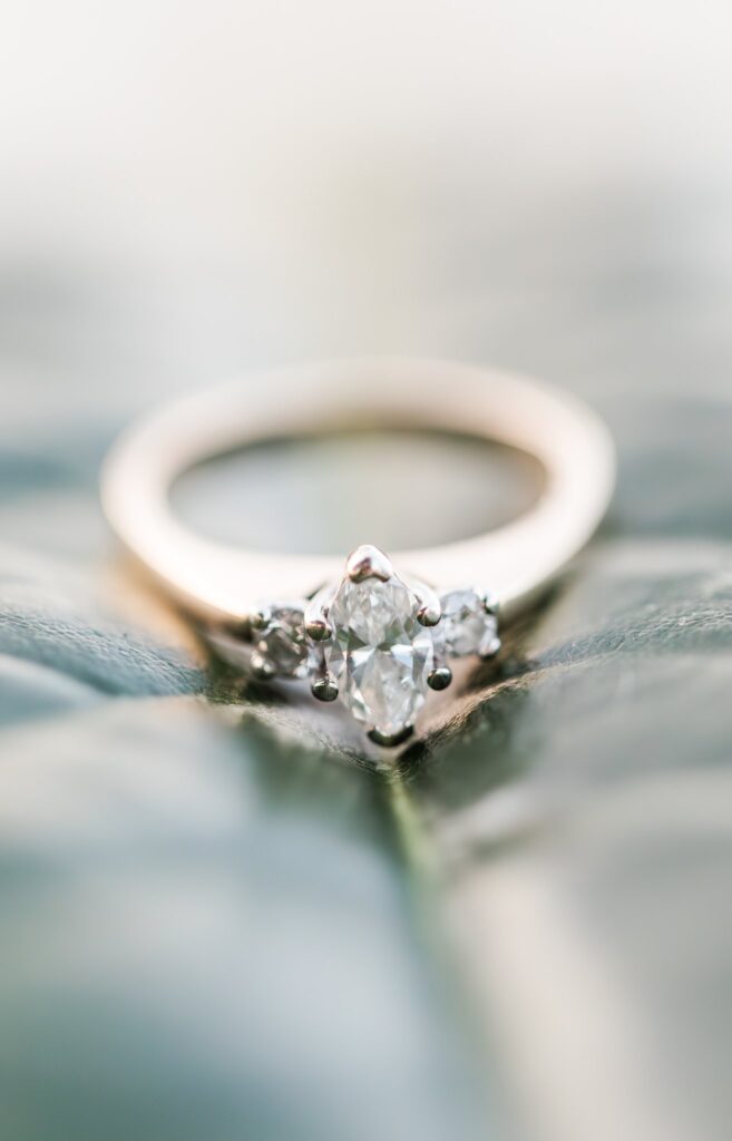 photo of an engagement ring