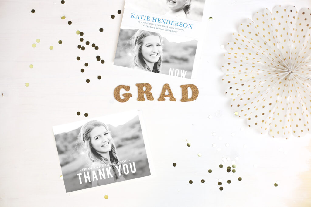 gold themed graduation cards for high school seniors and college grads