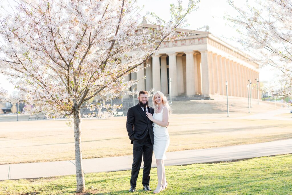 Nashville Engagement Session Spots, the Nashville Parthenon