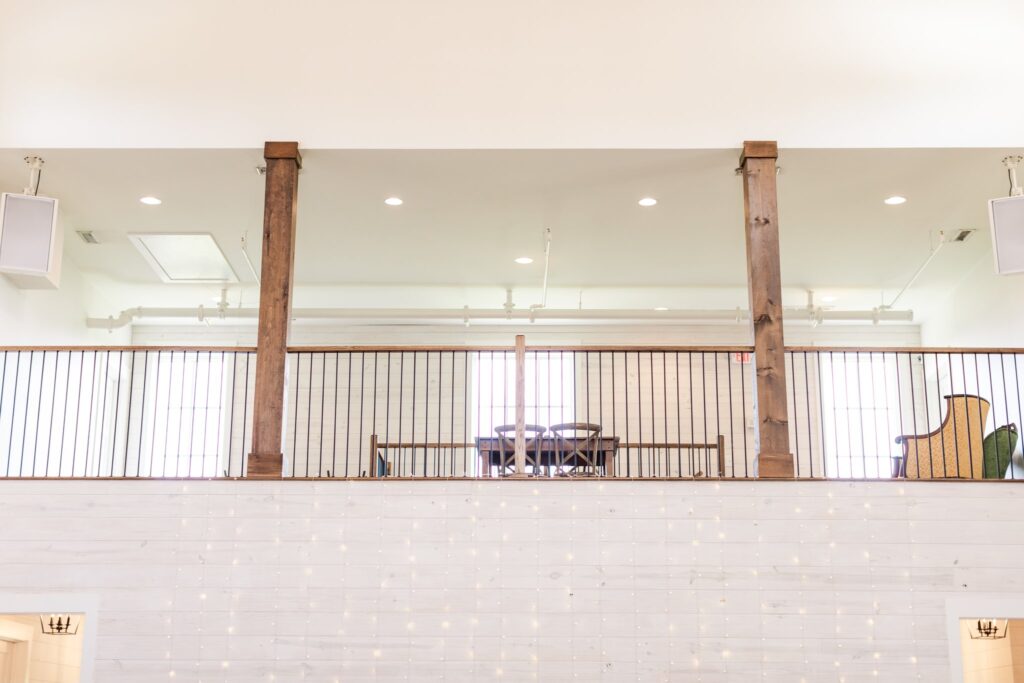 The balcony in the Reception Space