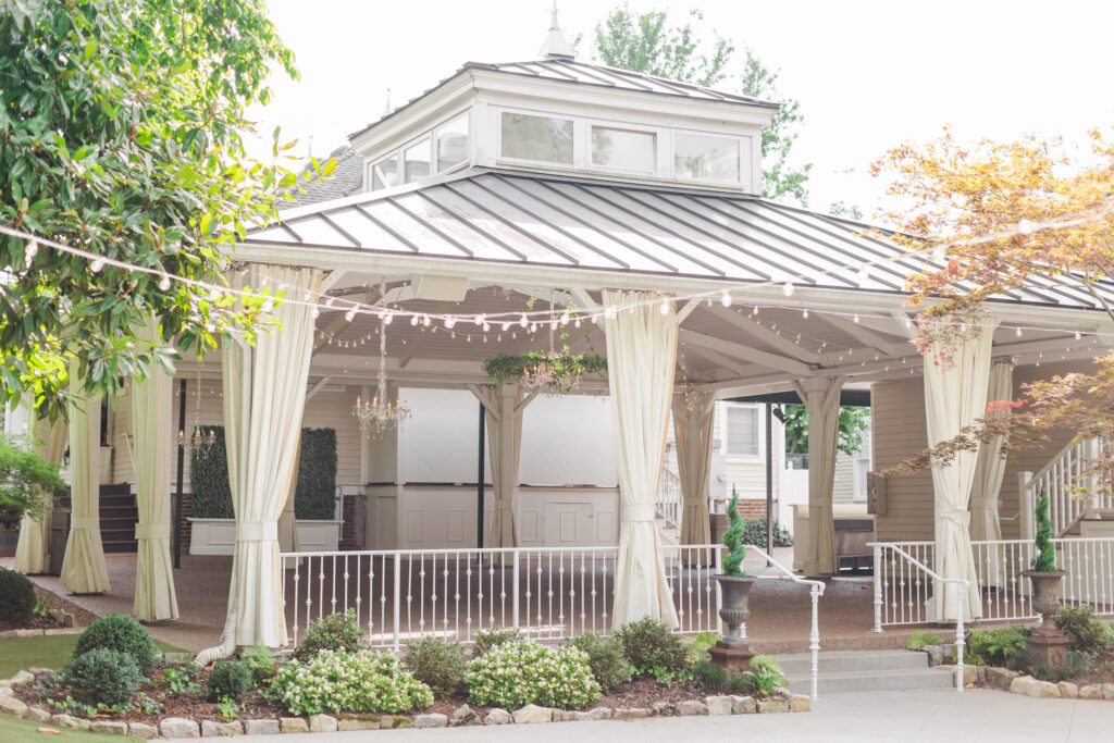 Outdoor Reception Patio at CJ's Off the Square