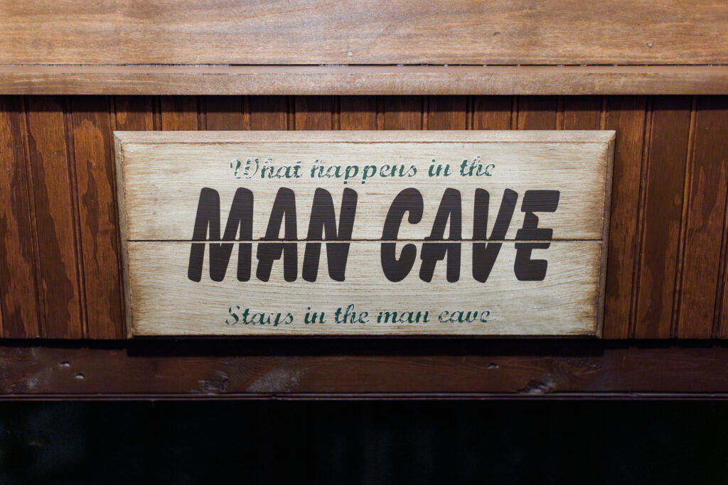 Man Cave sign at CJ's Off the Square in downtown Franklin, TN