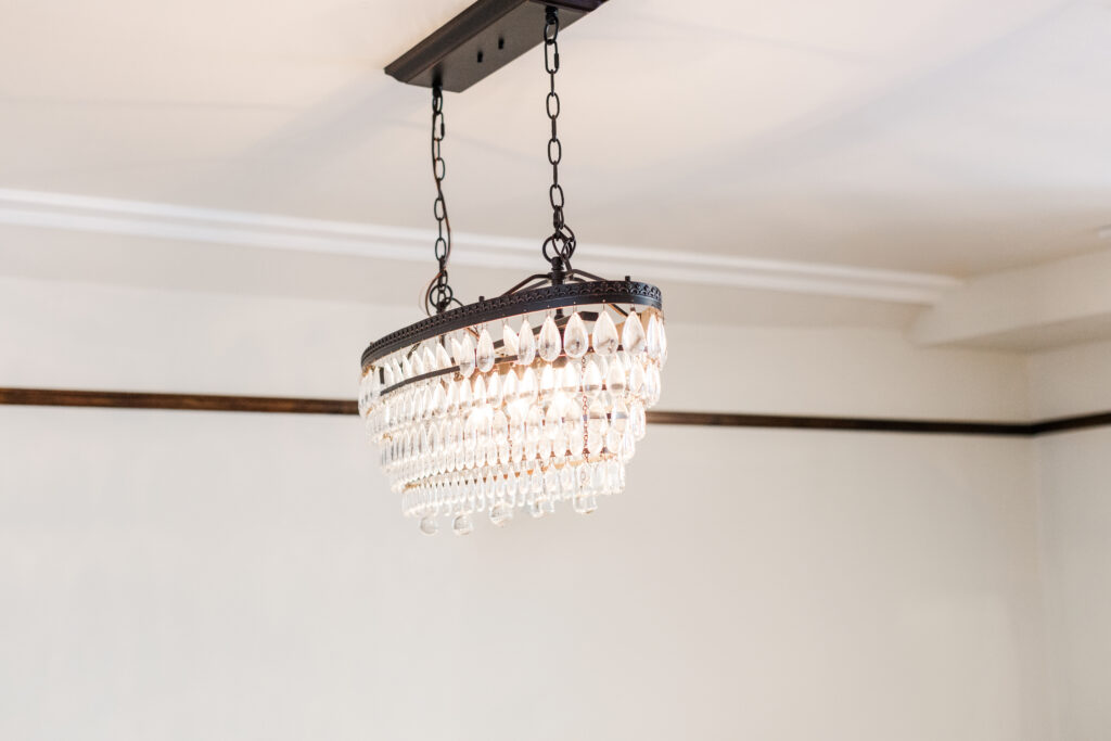 Chandelier in Bridal Suite