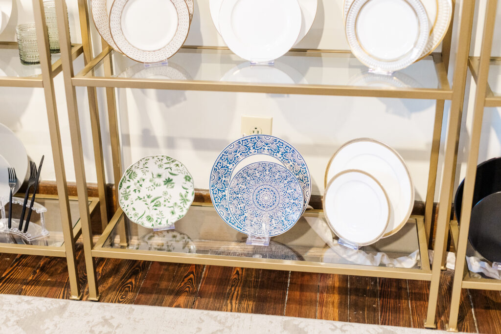 Stunning china sets on display