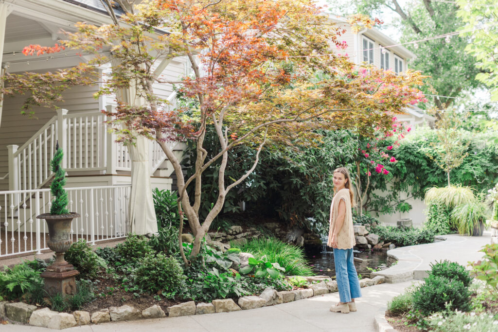 Beautiful outdoor garden just outside of Nashville, TN