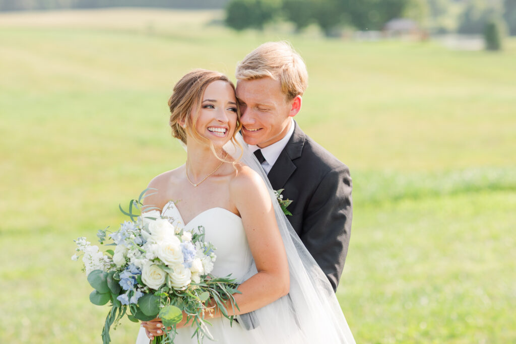 Kayla and Bailey on their wedding day at Spring Grove Ranch