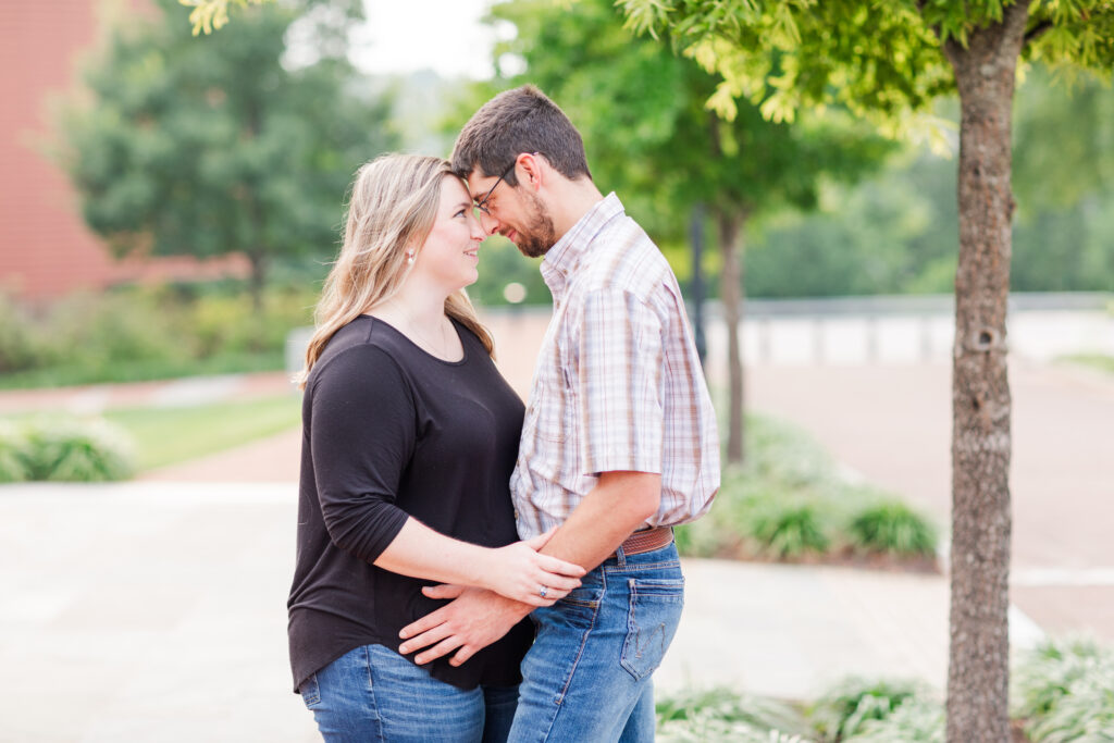 Kasie and Jonathan at their Liberty University Engagement Session