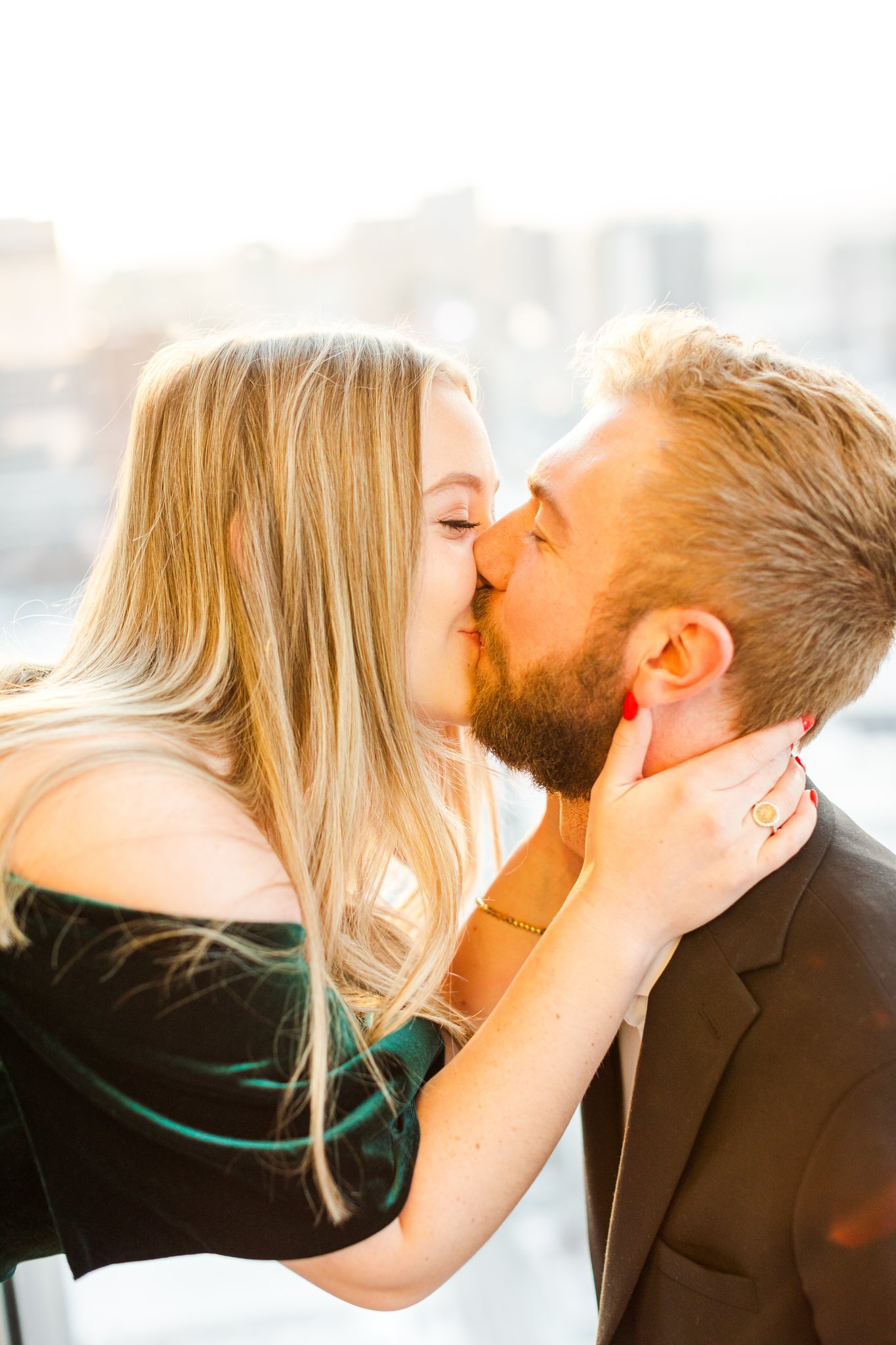 Nashville Surprise Proposal during sunset