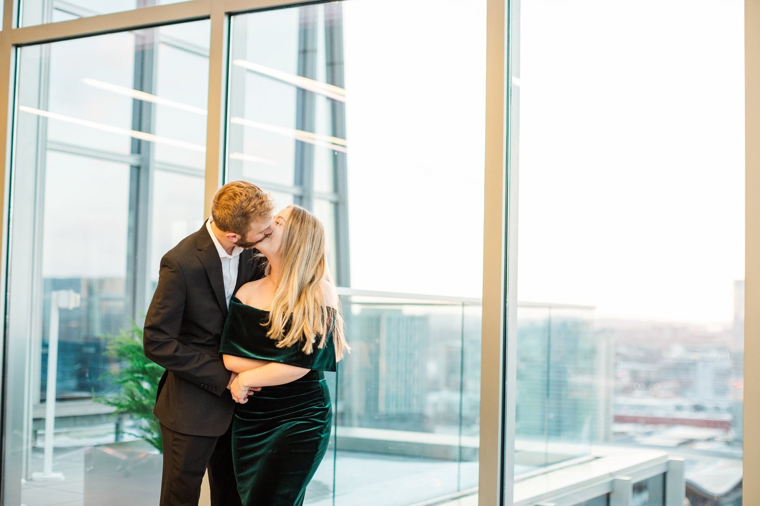 Nashville Surprise Proposal during sunset